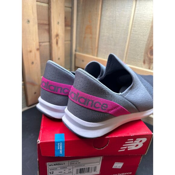 New Balance Fuelcore Nergize Womens Slip-On Sneakers Size 12 Gray Pink Comfort - Picture 6 of 9